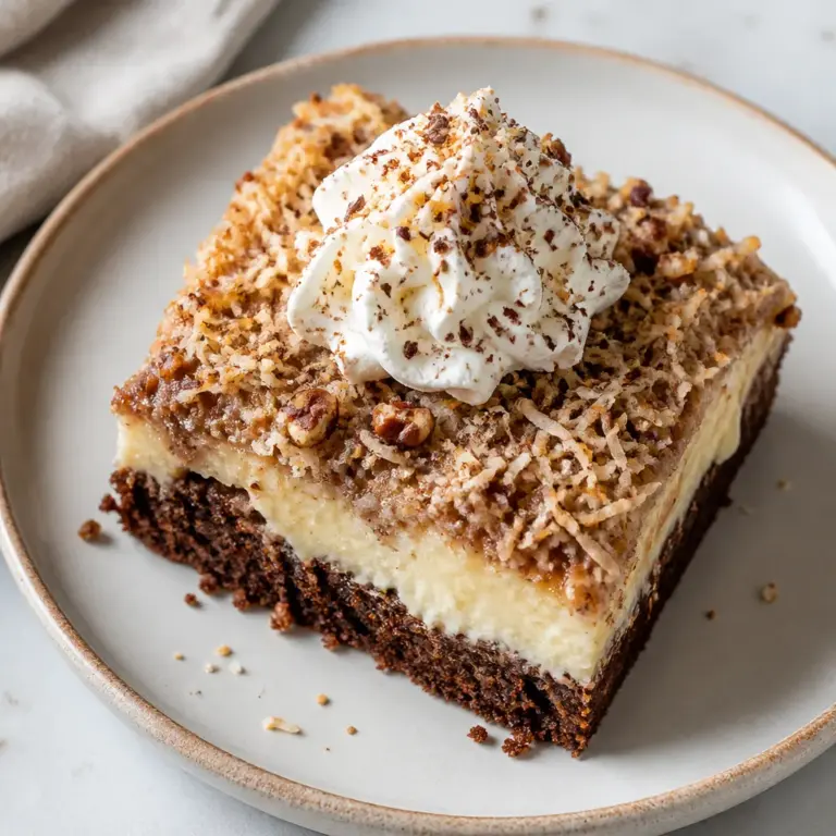 German Chocolate Cheesecake Brownies